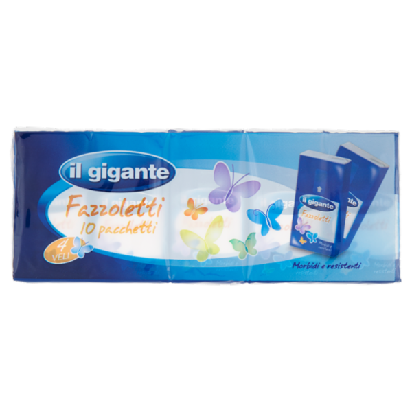 IL GIGANTE Fazzoletti 4 Veli 10 pz