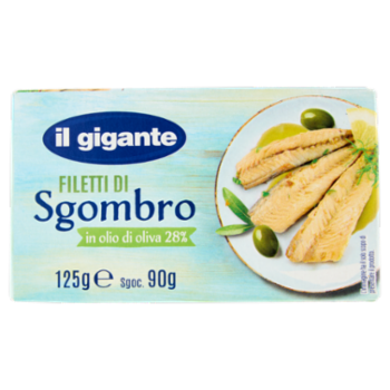 IL GIGANTE Filetti Di Sgombro In Olio Di Oliva 28% 125 g