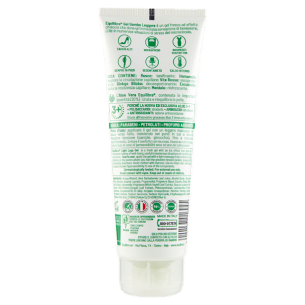 equilibra Aloe 3+ Gel Gambe Leggere Effetto Ghiaccio 125 ml