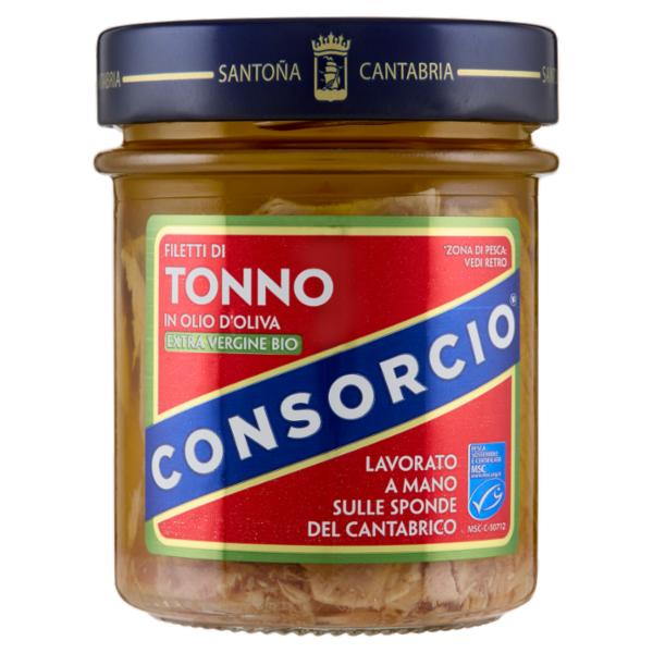 Consorcio Filetti di Tonno in Olio d'Oliva Extra Vergine Bio 175 g