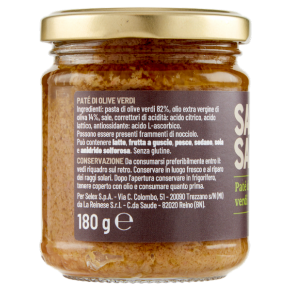 Selex Saper di Sapori Paté di Olive Verdi 180 g