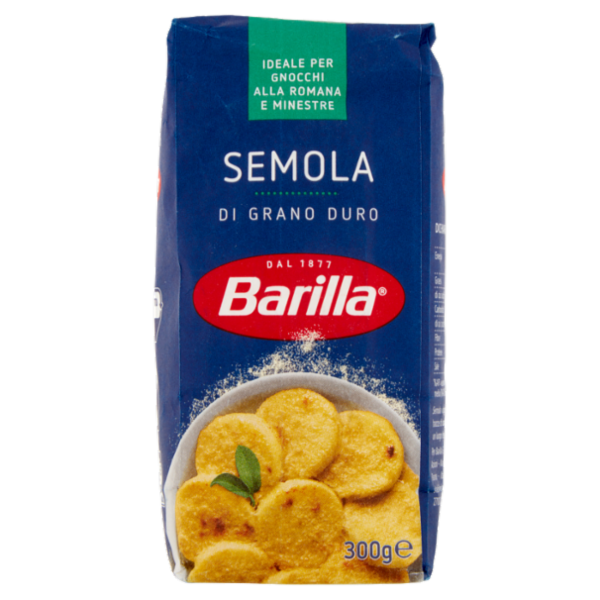 Barilla Semola Grano Duro Semolino Ideale per Gnocchi alla Romana e Minestre 300g