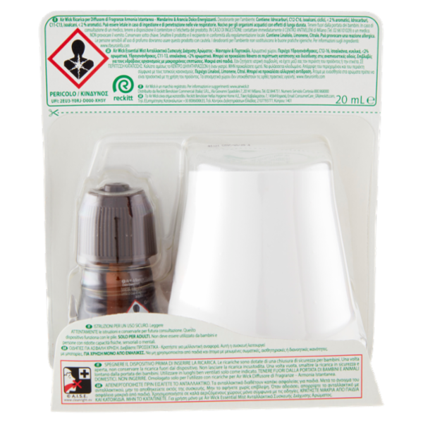 Air Wick Diffusore di Fragranza con oli essenziali Mandarino e Arancia Profumatore per ambiente 20 m