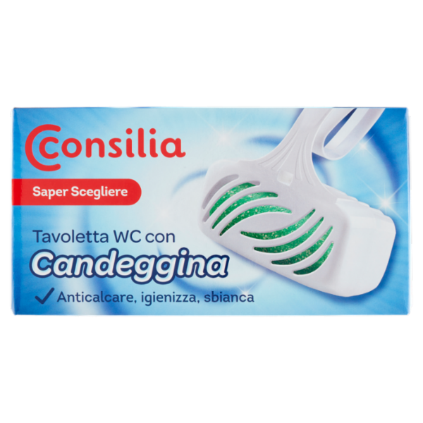 Consilia Saper Scegliere Tavoletta WC con Candeggina 2 x 40 g