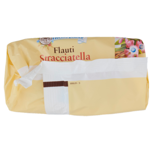 Mulino Bianco Flauti Stracciatella Merenda con 100% Latte Fresco Italiano 8 pezzi 280g