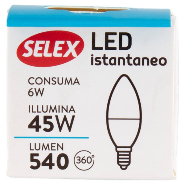 Selex Lampadina Led Oliva E14 6W
