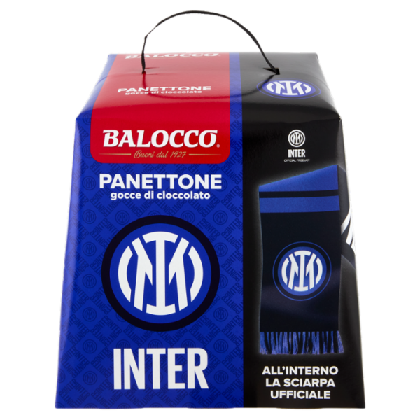 Balocco Panettone gocce di cioccolato Inter 500 g