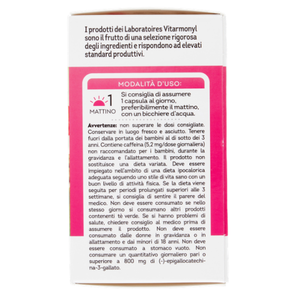 Laboratoires Vitarmonyl Brucia Grassi* Tè Verde* - Guaranà 45 capsule 14,4 g
