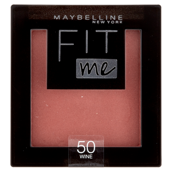 Maybelline New York Blush Fit Me, Texture Compatta in Polvere, Wine