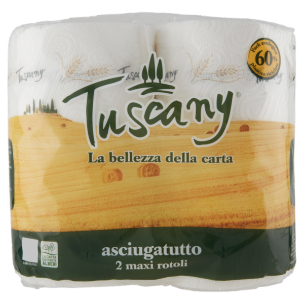 Tuscany asciugatutto maxi rotoli 2 pz