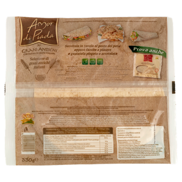 Ster Amor di Piada ai Grani Antichi 3 piadine 330 g