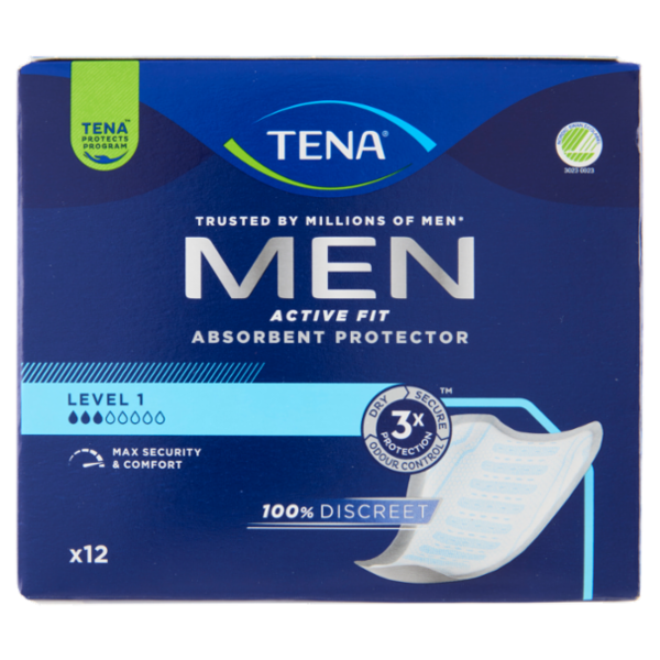 Tena Men Active Fit Absorbent Protector Level 1 12 pz
