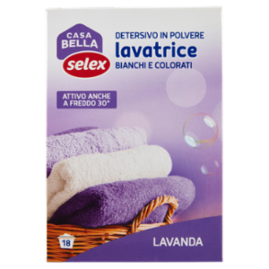 Selex Casa Bella Detersivo Per Lavatrice In Polvere Profumo Lavanda 18 Misurini 1,170 Kg