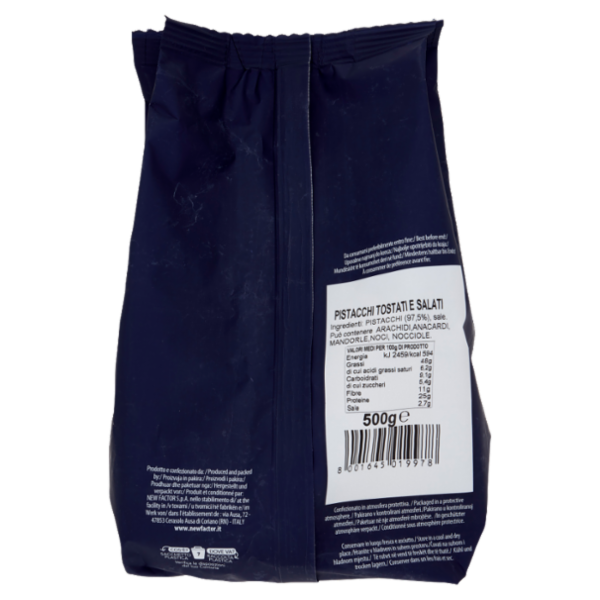Mister Nut Snack Time Pistacchi Tostati e Salati 500 g