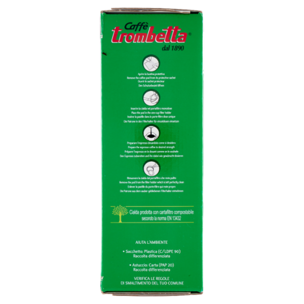 Caffè Trombetta più Crema! 50 cialde espresso monodose 350 g