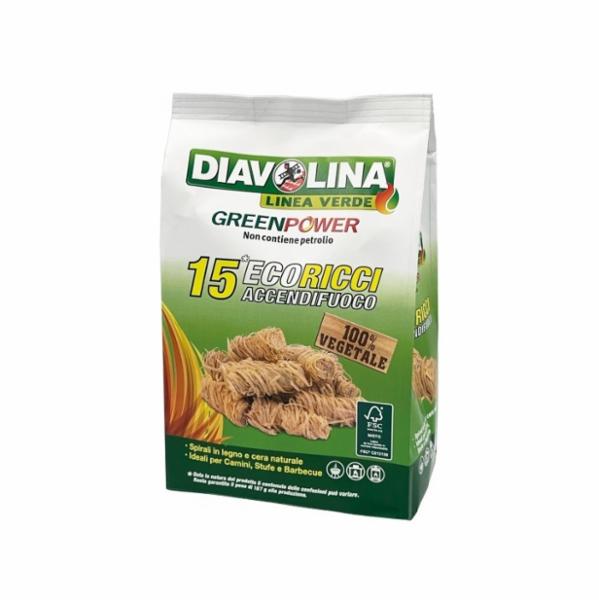 Diavolina Green Power 15 EcoRicci Accendifuoco