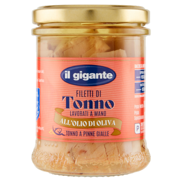 IL GIGANTE Filetti di Tonno all'Olio di Oliva 180 g