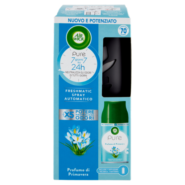 Air Wick Freshmatic Completo Pure Profumo di Primavera Profumatore per ambiente 250 ml