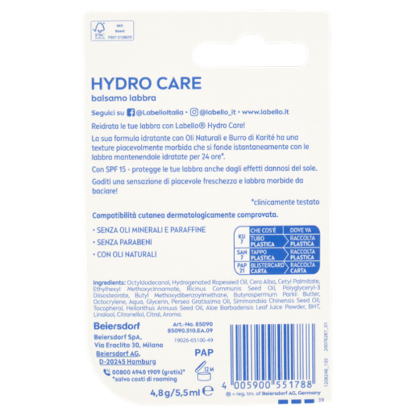 Labello Hydro Care SPF 15 4,8 g