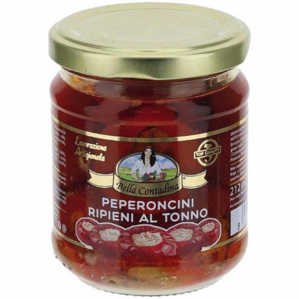 Bella Contadina Peperoncini Ripieni Al Tonno 190g