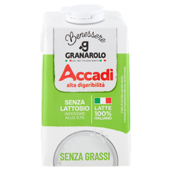Granarolo Benessere Accadì Senza Lattosio Senza Grassi 500 ml