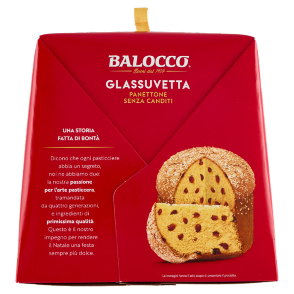 Balocco Glassuvetta Panettone Senza Canditi 750 g