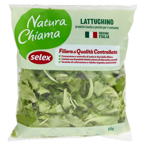 Selex Natura Chiama Lattughino Lavato e Pronto per il Consumo 150 g