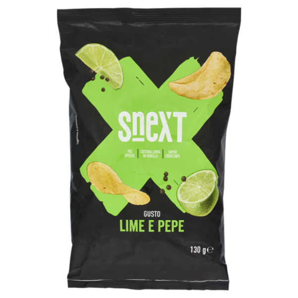 Snext Patatine Gusto Lime e Pepe 130 g