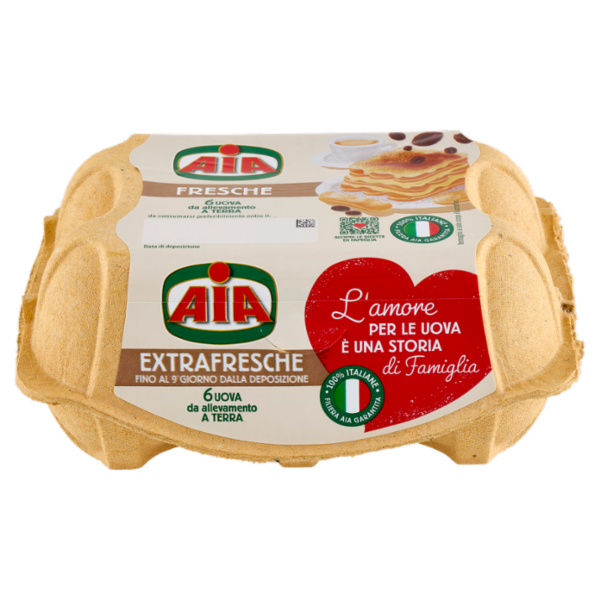Aia Fresche 6 Uova da allevamento a Terra