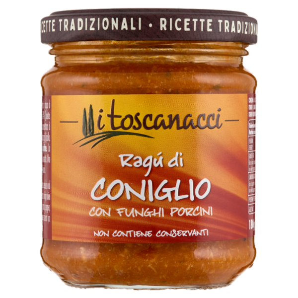 i toscanacci Ragù di Coniglio con Funghi Porcini 180 g