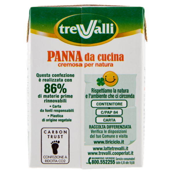 treValli Panna da cucina 200 ml