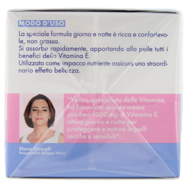 Venus Aqua 24 Crema Idratante Nutriente Pelli Secche e Sensibili 50 mL