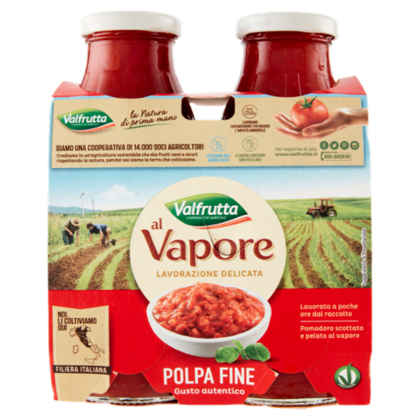 Valfrutta al Vapore Polpa Fine 2 x 330 g