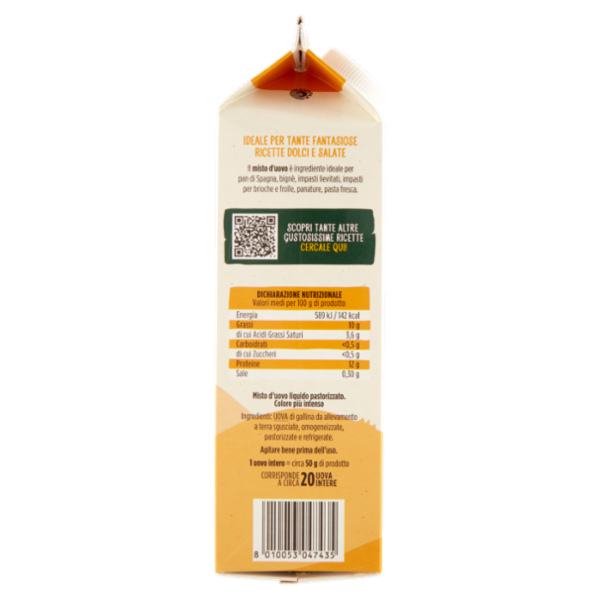 le Naturelle Misto d'Uovo Pastorizzato Sfoglia Gialla 1000 g