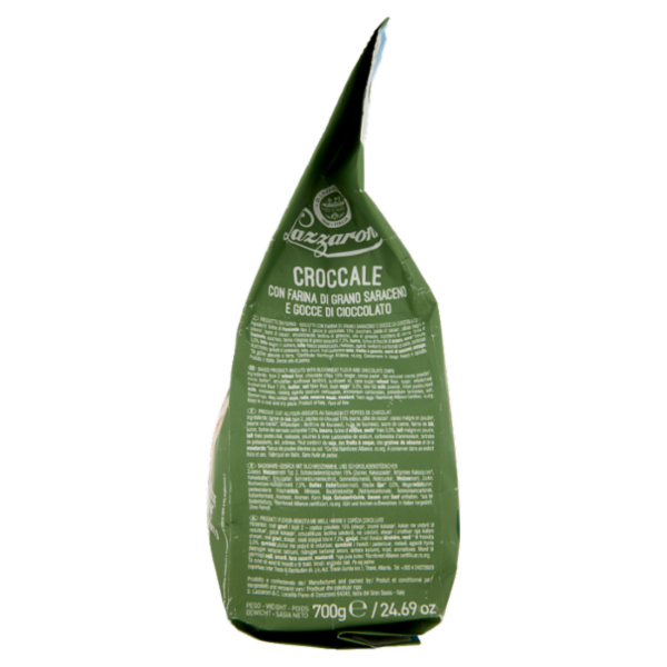 Lazzaroni Croccale con Farina di Grano Saraceno e Gocce di Cioccolato 700 g