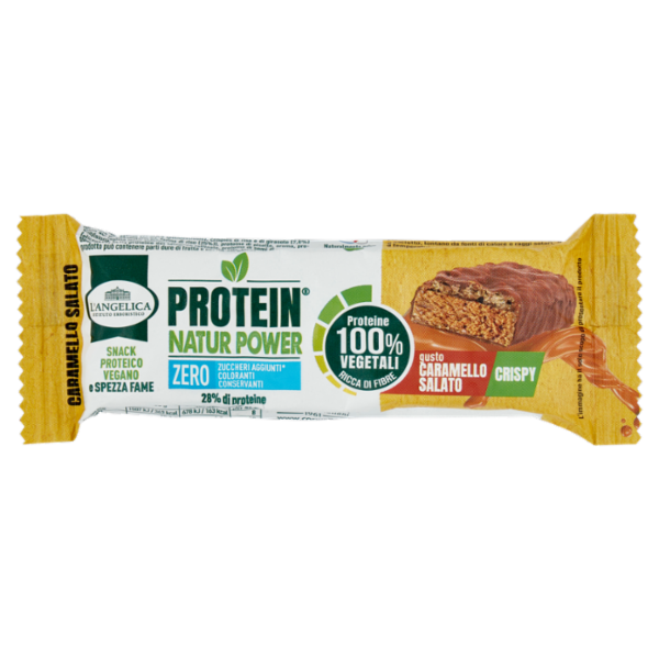 L'Angelica Protein Natur Power gusto Caramello Salato Crispy 45 g