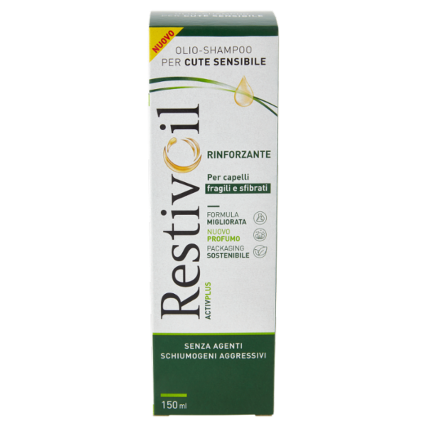 RestivOil Activplus Olio-Shampoo per Cute Sensibile Rinforzante 150 ml
