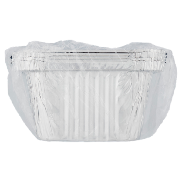 Frio Vaschette in Alluminio con Coperchio 2 Porzioni 4 pz