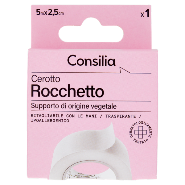 Consilia Cerotto in Tnt Bianco in Rocchetto 5mx2,5cm