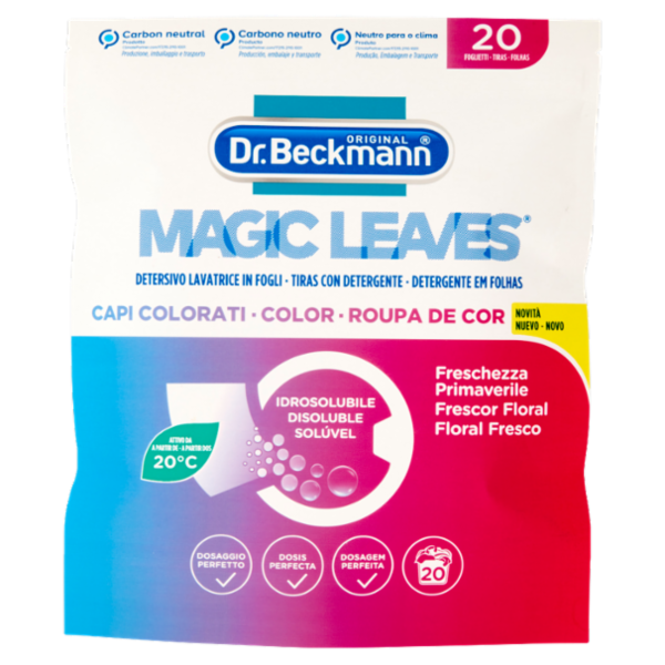 Dr. Beckmann Detersivo Lavatrice in Fogli Capi Colorati 20 pz
