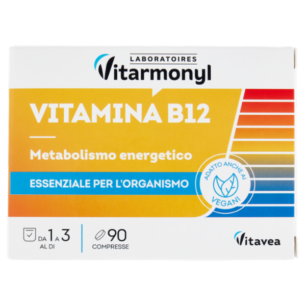 Laboratoires Vitarmonyl Vitamina B12 Metabolismo energetico 90 Compresse 7,2 g