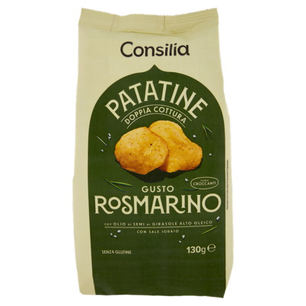Consilia Optima Patatine Doppia Cottura Gusto Rosmarino 130 g