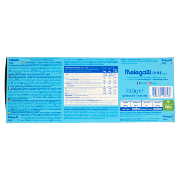 Melegatti 1894 Colomba Albicocca Menz & Gasser 750 g