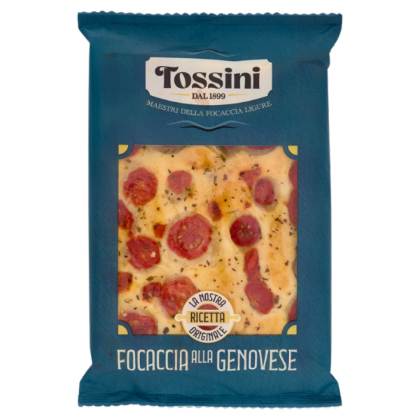 Tossini Focaccia alla Genovese Focaccia con Pomodorini 180 g