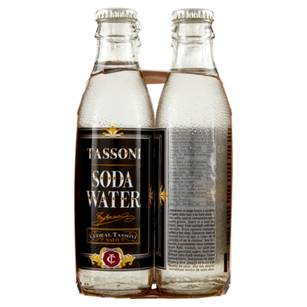 Tassoni Soda Water 4 x 180 ml
