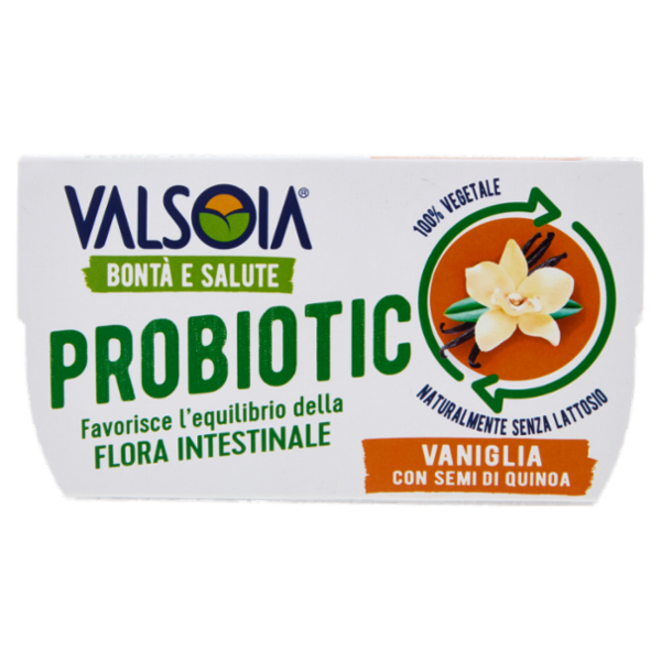 Valsoia Bontà e Salute Probiotic Vaniglia con Semi di Quinoa 2 x 115 g