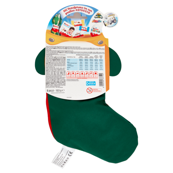 Kinder Calza Natoons Coccodrillo 8 pezzi 103 g