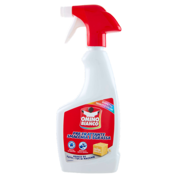 Omino Bianco Pre-Trattante Smacchia e Sgrassa 500 ml