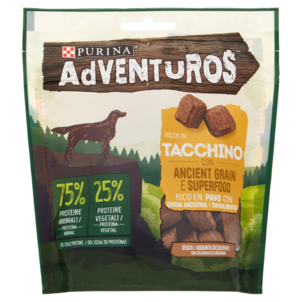 PURINA ADVENTUROS Ricco in Tacchino con Ancient Grain e Superfood 120 g