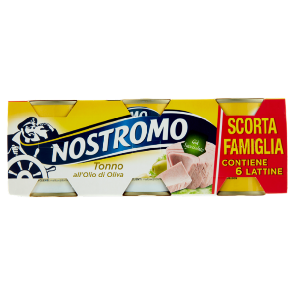 Nostromo Tonno all'Olio di Oliva Già Sgocciolato 6 x 60 g